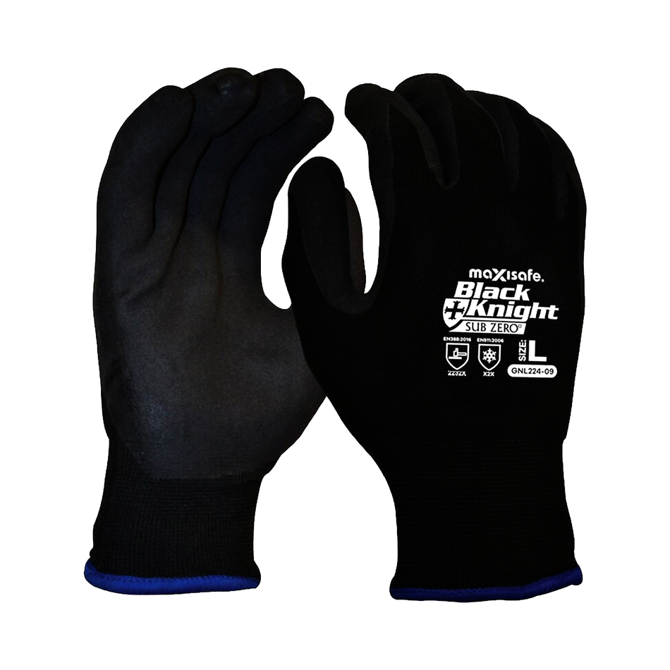 Maxisafe Black Knight Gripmaster Sub Zero Thermal Glove