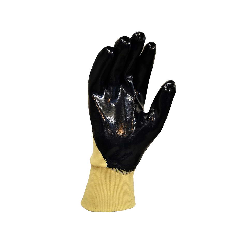 Maxisafe Blue Knight Nitrile 3/4 Dipped Glove Knit Wrist