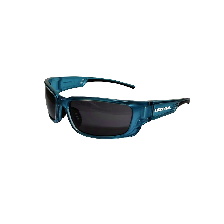 Maxisafe DENVER Smoke Safety Glasses Blue Frame