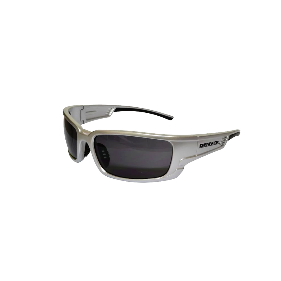Maxisafe DENVER Smoke Safety Glasses Silver Frame