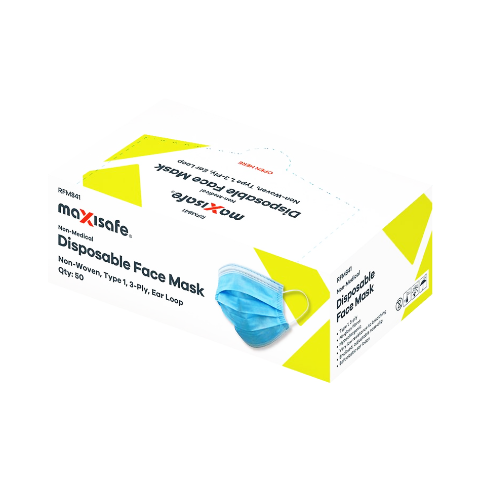 Maxisafe Disposable Face Mask Type 1 with Earloops