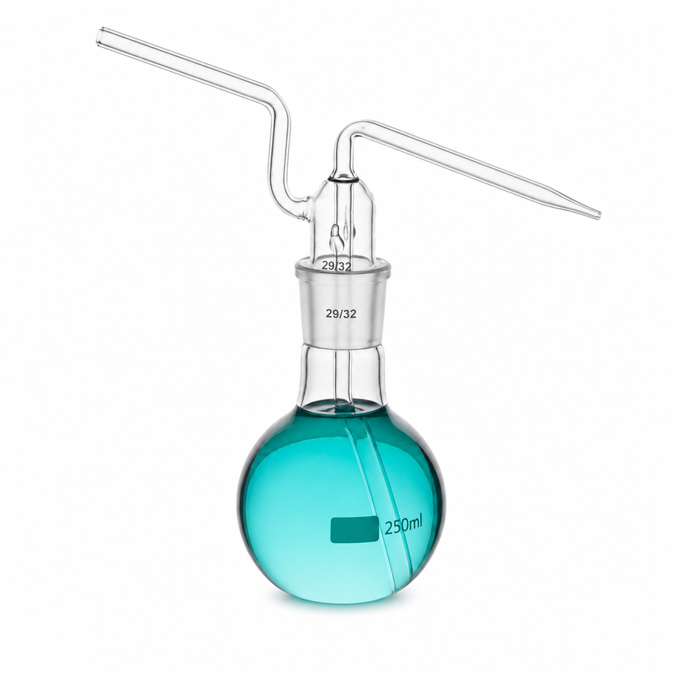 Gas Washing Bottle – Flat Bottom Flask