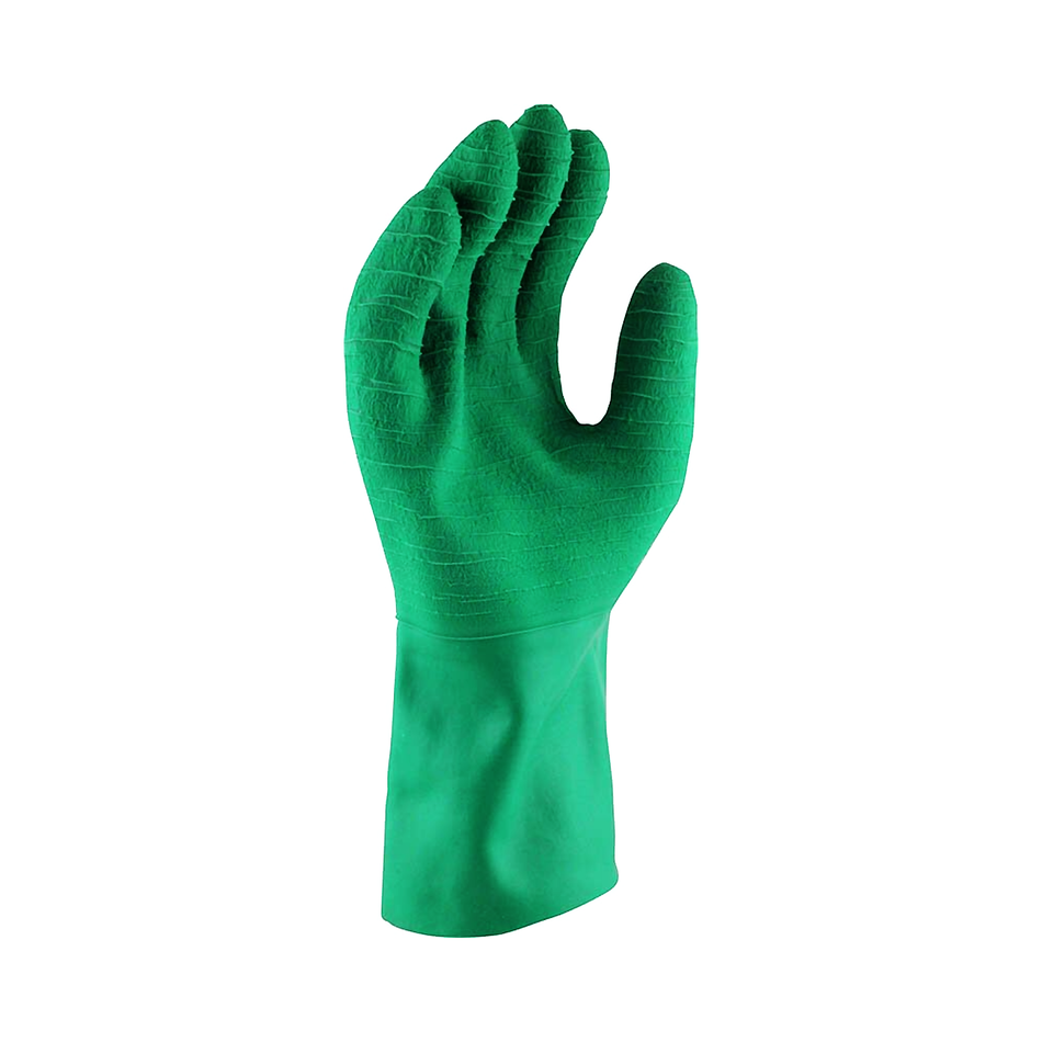 Maxisafe Harpoon Green Latex Gauntlet