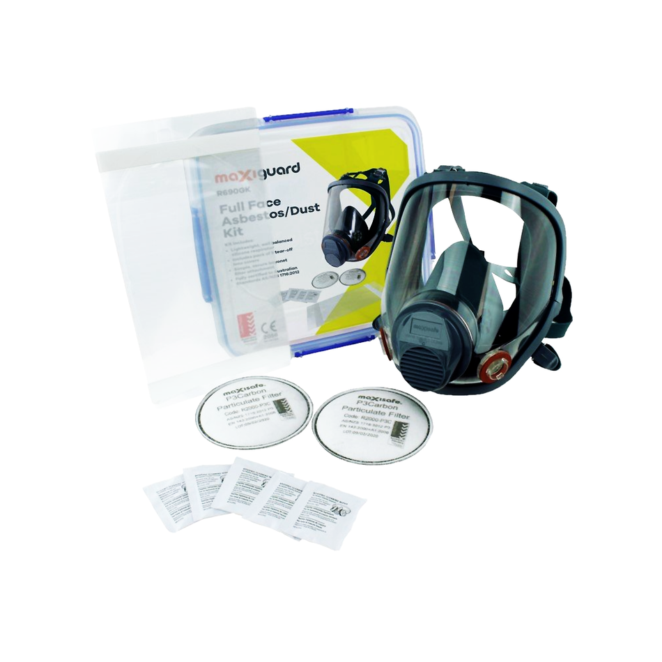 Maxisafe MaxiGuard Full Face Respirator Asbestos Dust Kit