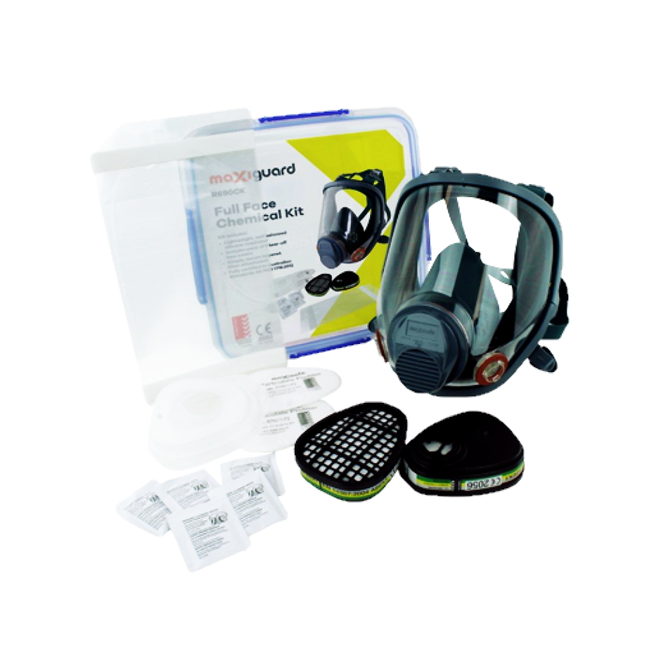 Maxisafe MaxiGuard Full Face Respirator Chemical Kit
