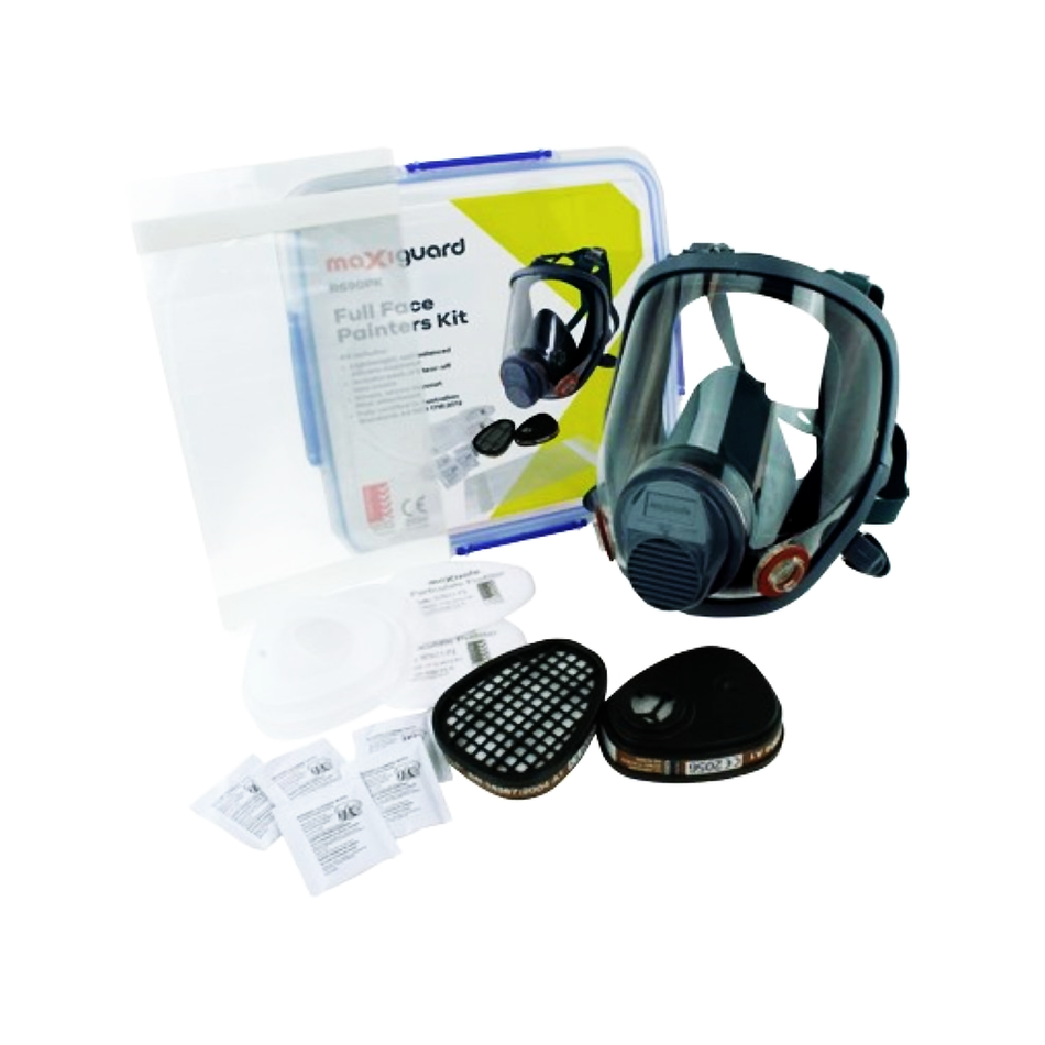 Maxisafe MaxiGuard Full Face Respirator Painters Kit