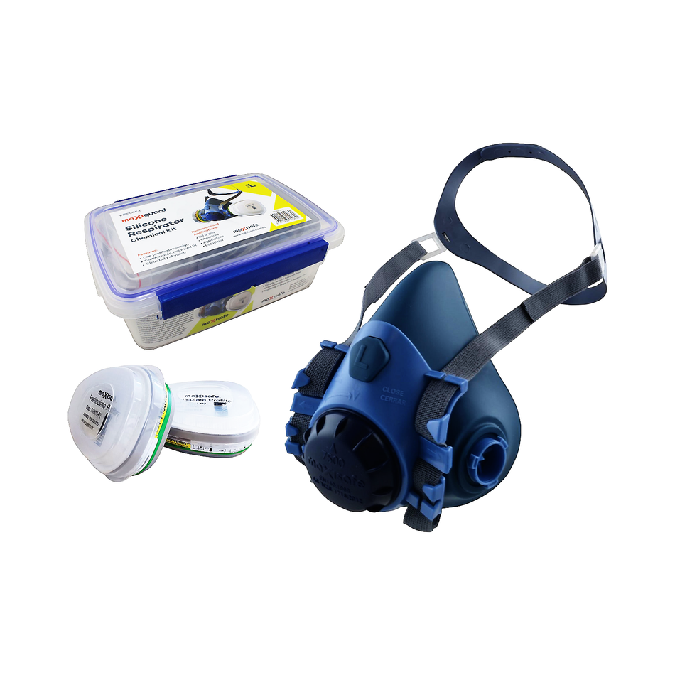 Maxisafe MaxiGuard Half Mask Silicone Chemical Kit