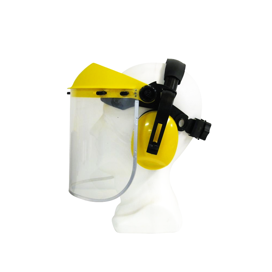 Maxisafe Clear Faceshield and Earmuff Assembly