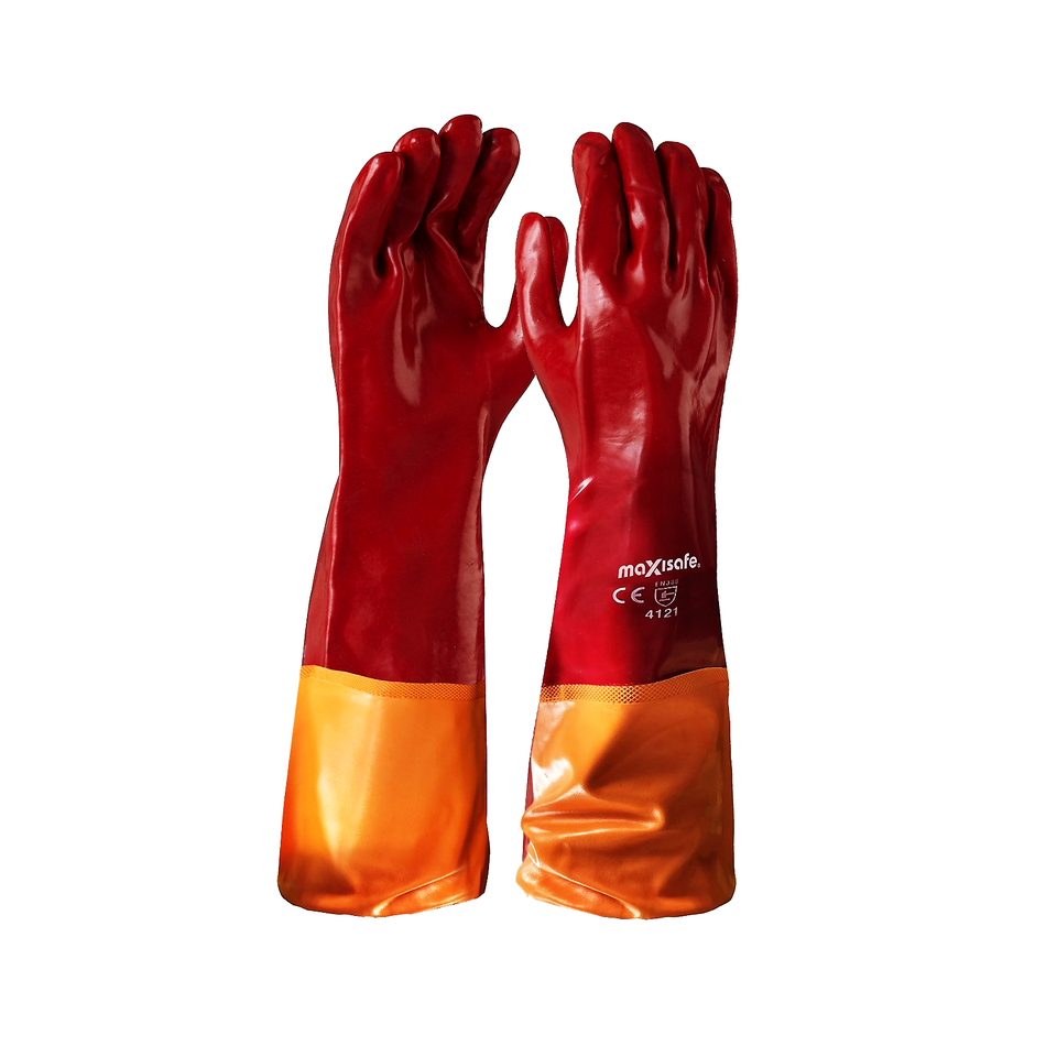 Maxisafe Red PVC 60cm Gauntlet
