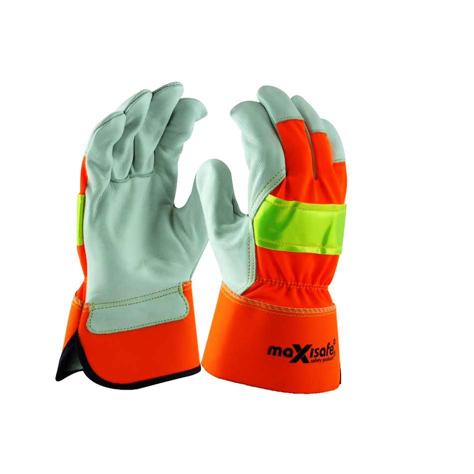 Maxisafe Reflective Safety Rigger Glove with Safety Cuff