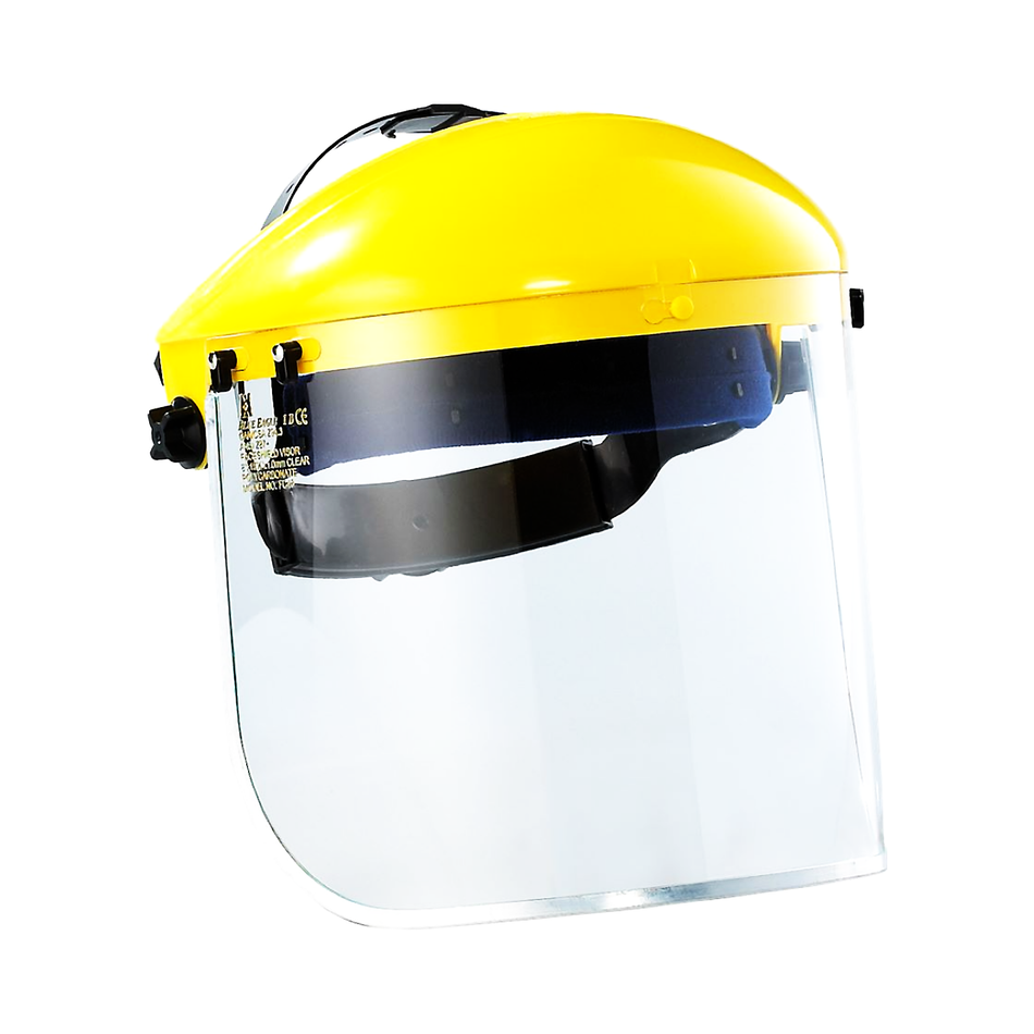 Maxisafe Yellow Brow Guard with Clear Visor