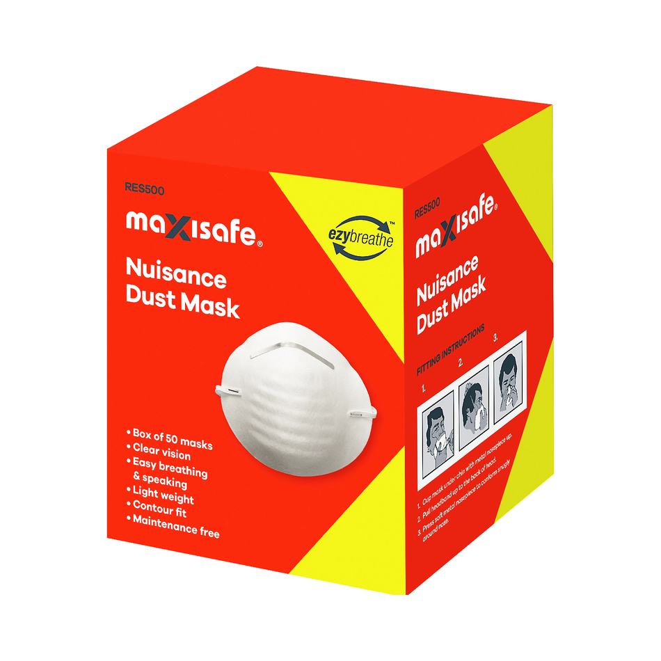 Maxisafe Nuisance Dust Mask Box 50