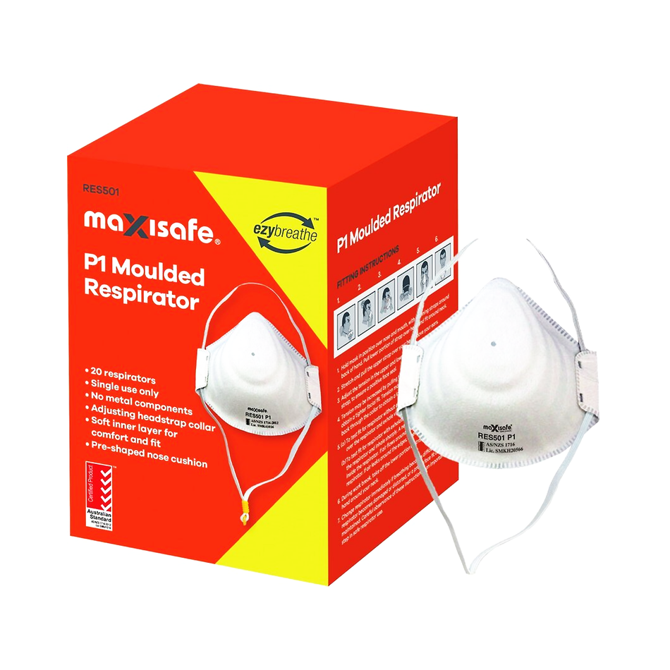 Maxisafe P1 Moulded Respirator Box 20