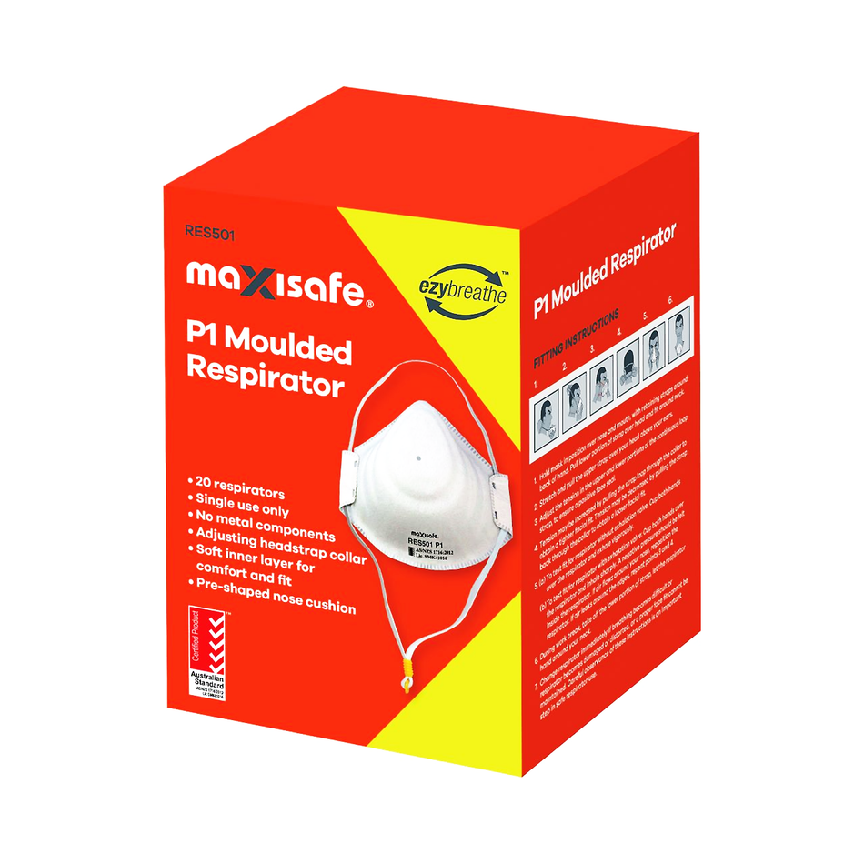 Maxisafe P1 Moulded Respirator Box 20
