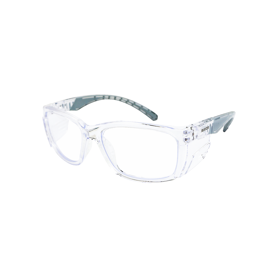 Maxisafe Rayzr Safety Glasses Clear Frame Clear Lens