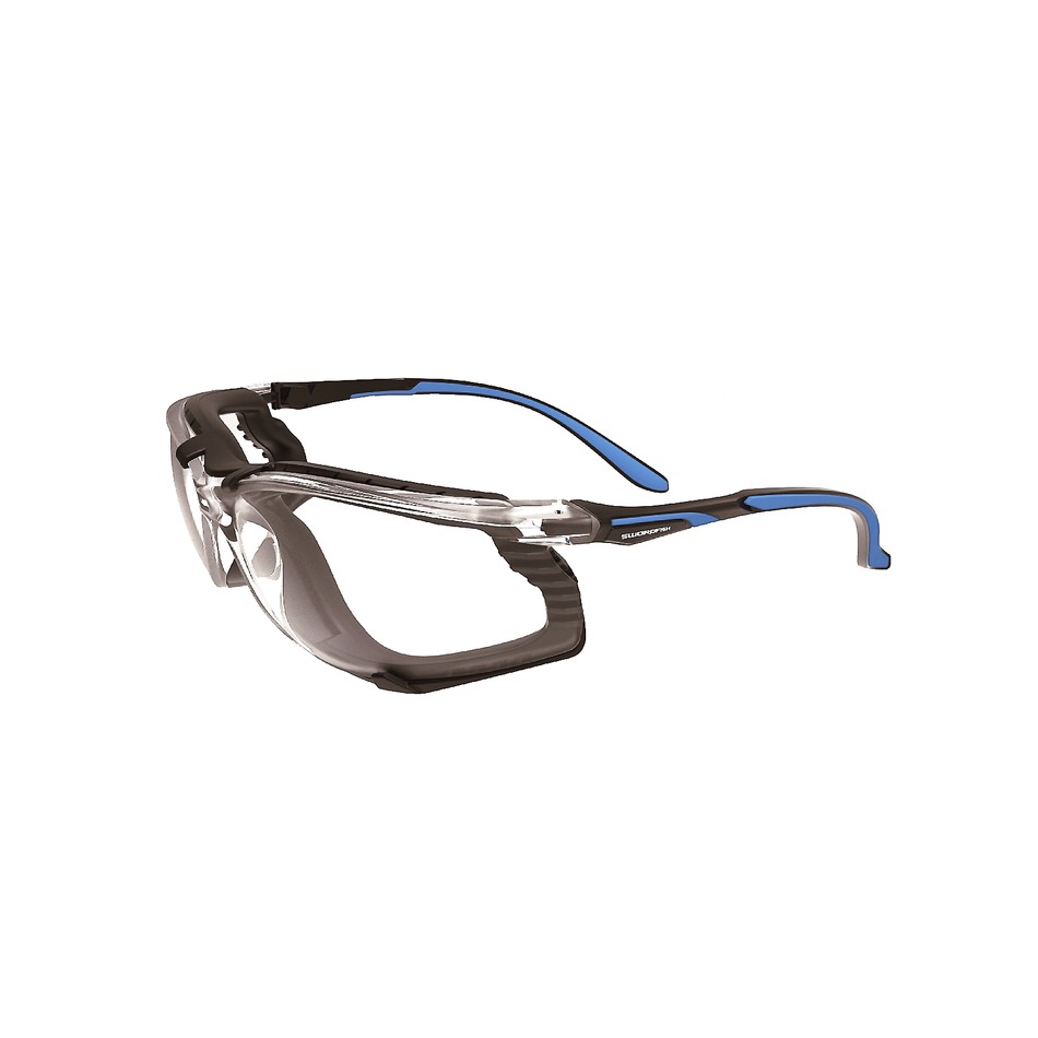 Maxisafe SWORDFISH Safety Glasses with Anti-Fog Clear Lens with Gasket