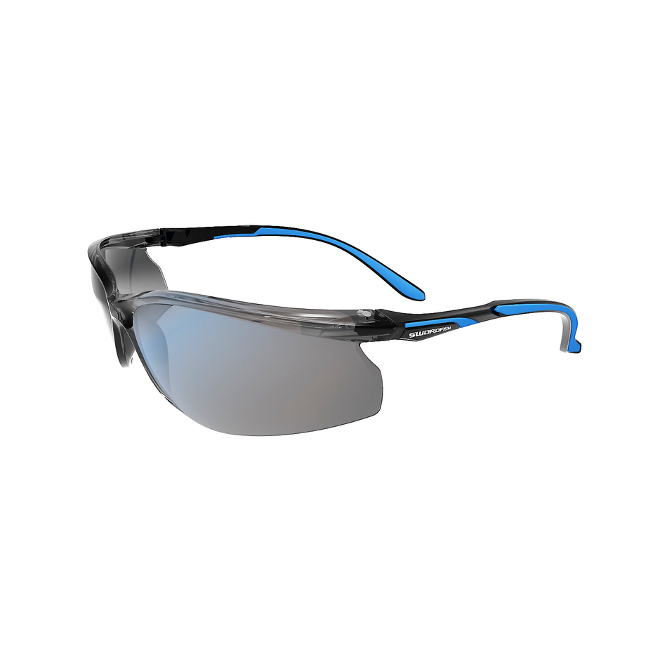 Maxisafe SWORDFISH Safety Glasses with Anti-Fog Silver Mirror Lens