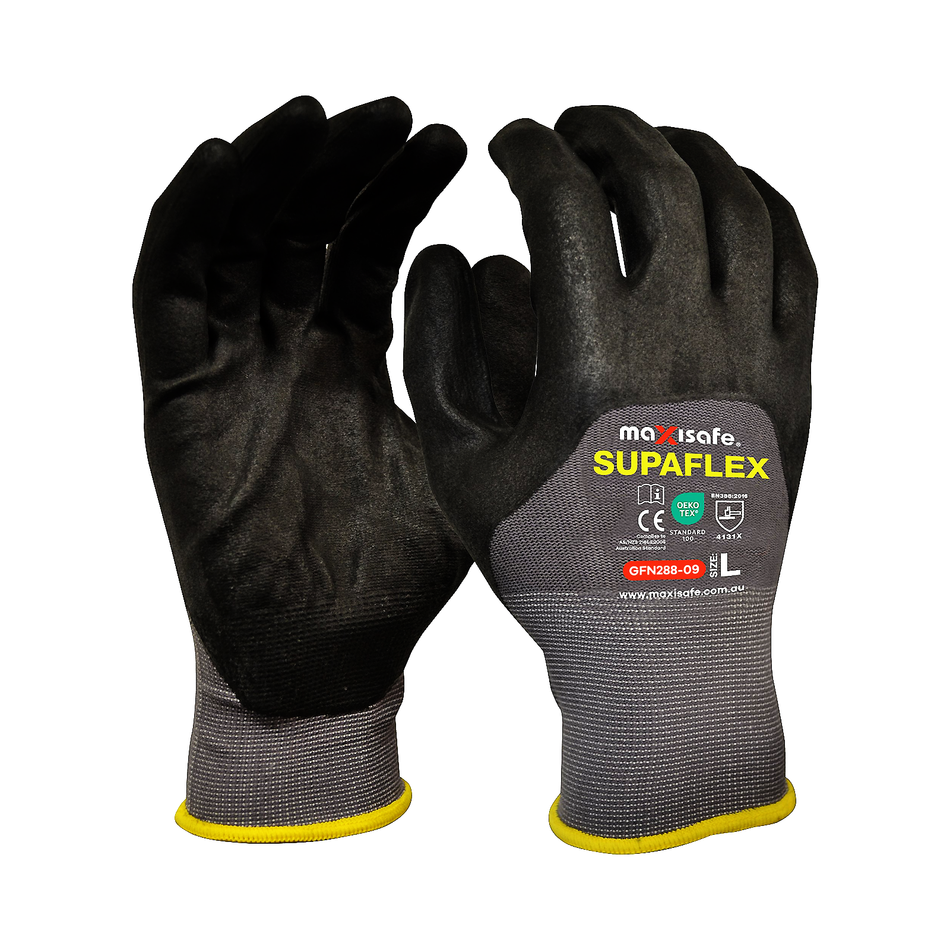 Maxisafe Supaflex Glove with 3/4 Micro Foam Coating