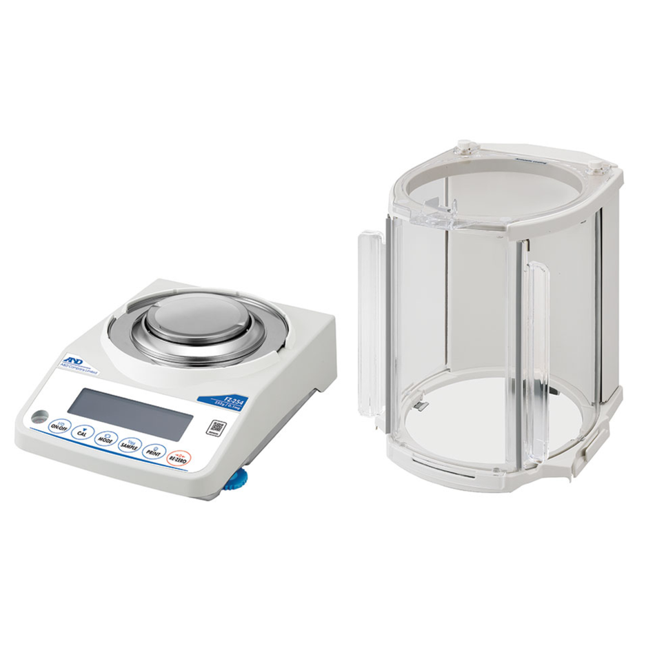 A&D FZ-254 Analytical Balance 252g Capacity × 0.1mg Readability Precision Weighing for Laboratory & Research Applications