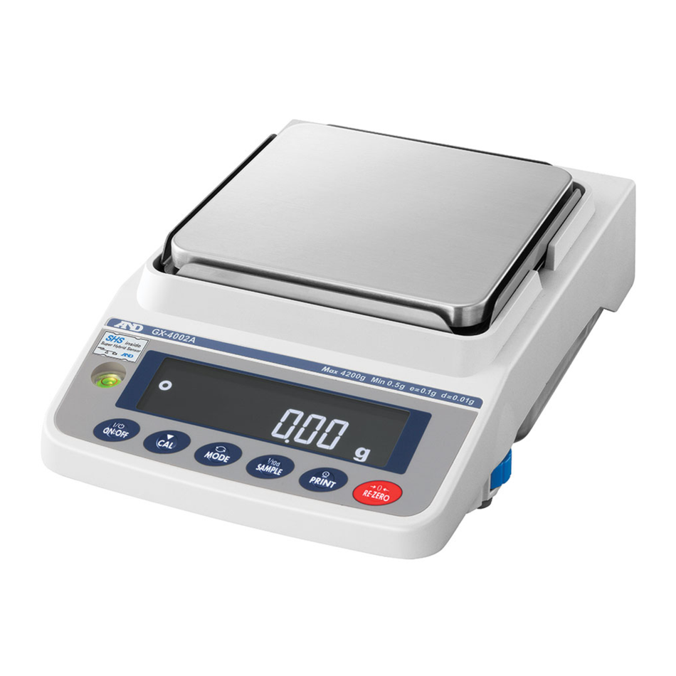 A&D GX-6001A Multi-Functional Precision Balance 6200g Capacity × 0.1g Precision Weighing for Laboratory & Industrial Applications
