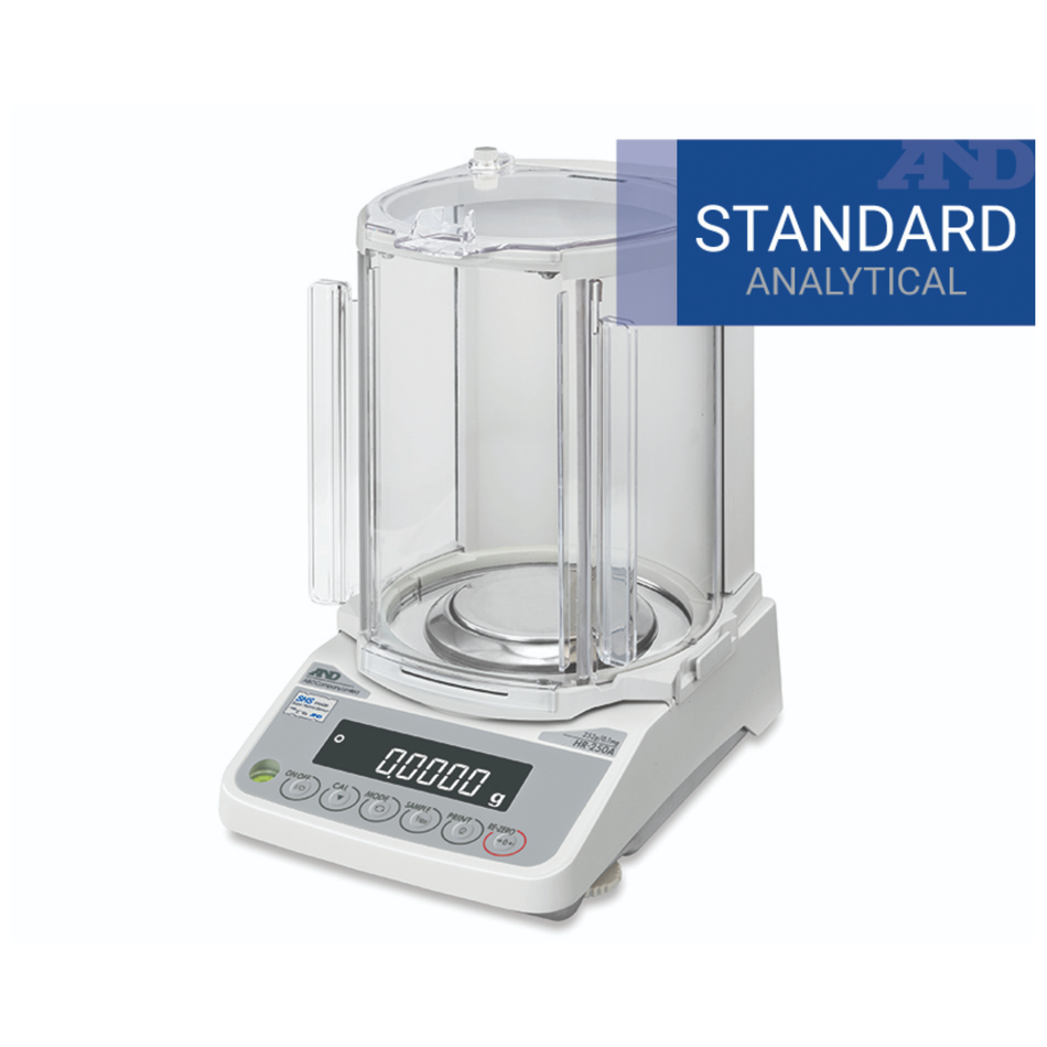 A&D HR-250AZ Compact Analytical Balance 252g Capacity × 0.1mg (0.0001g) Precision Weighing for Laboratory & Industrial Applications