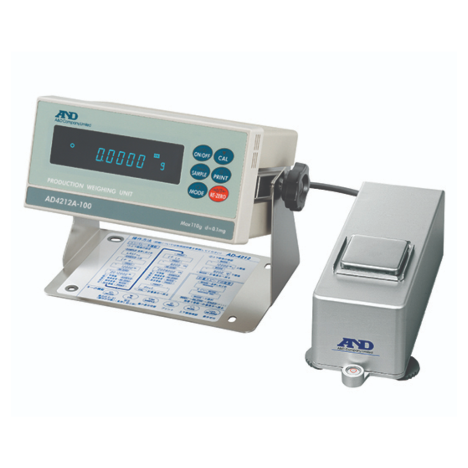 A&D AD-4212A-100 Precision Weighing Sensor 110g Capacity x 0.1mg Readability for Automated Production & Laboratory Weighing