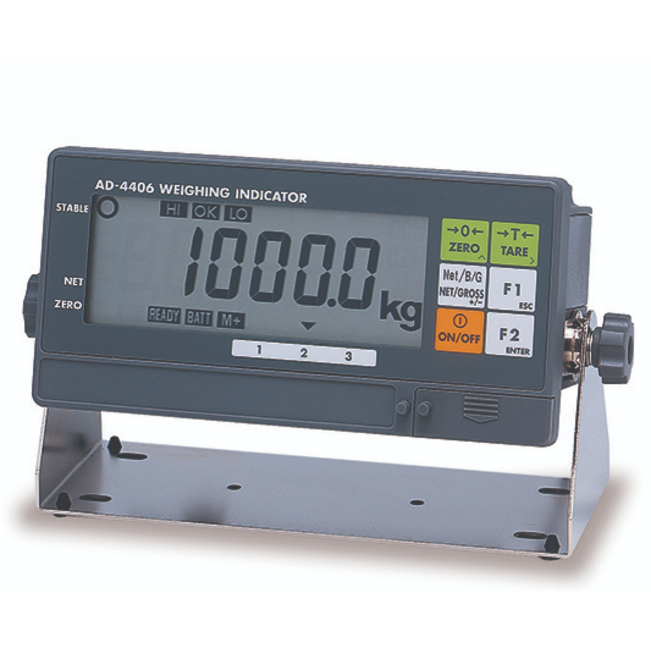 A&D AD-4406A Compact Weighing Indicator NMI Trade Approved with 1/20000 Display Resolution for Industrial Weighing