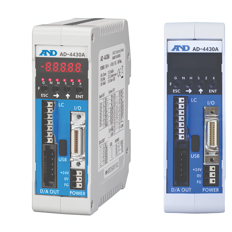 A&D AD-4430A Analogue DIN-Rail Compact Weighing Module High Performance Vibration Filtering for Industrial Automation