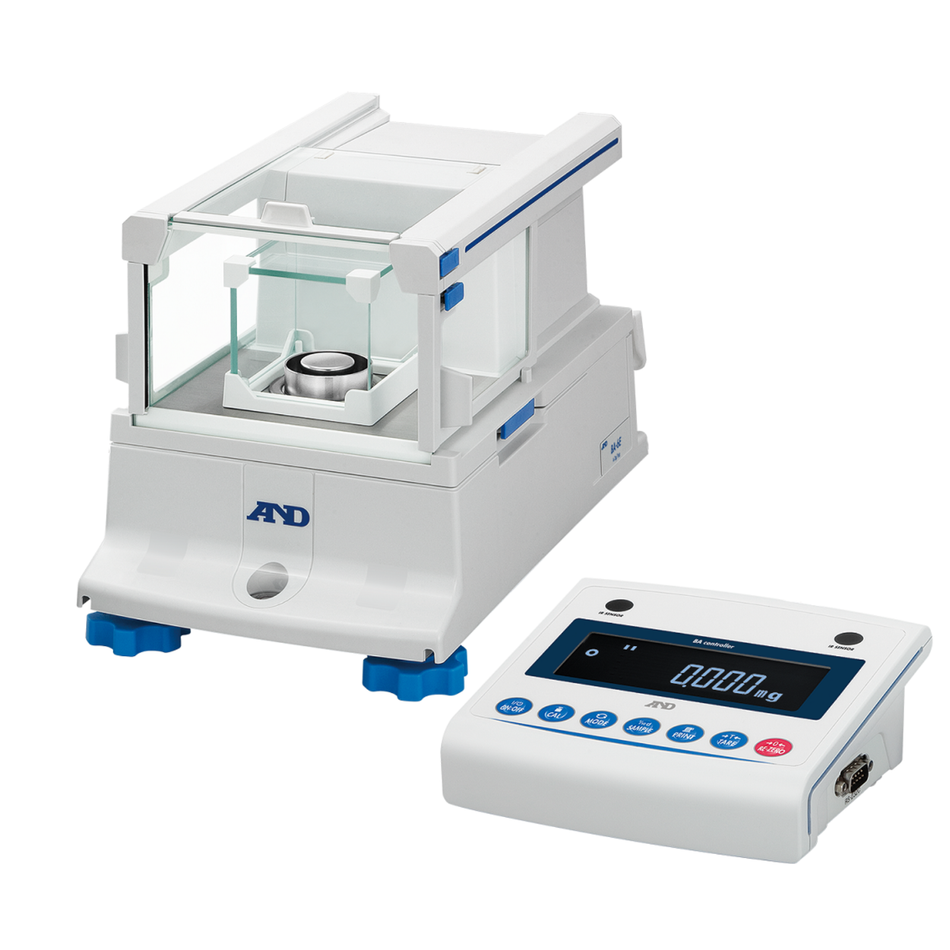 A&D BA-225TE Borealis Semi-Micro Analytical Balance 220g Capacity × 0.01mg Readability with Touchscreen and External Ionizer