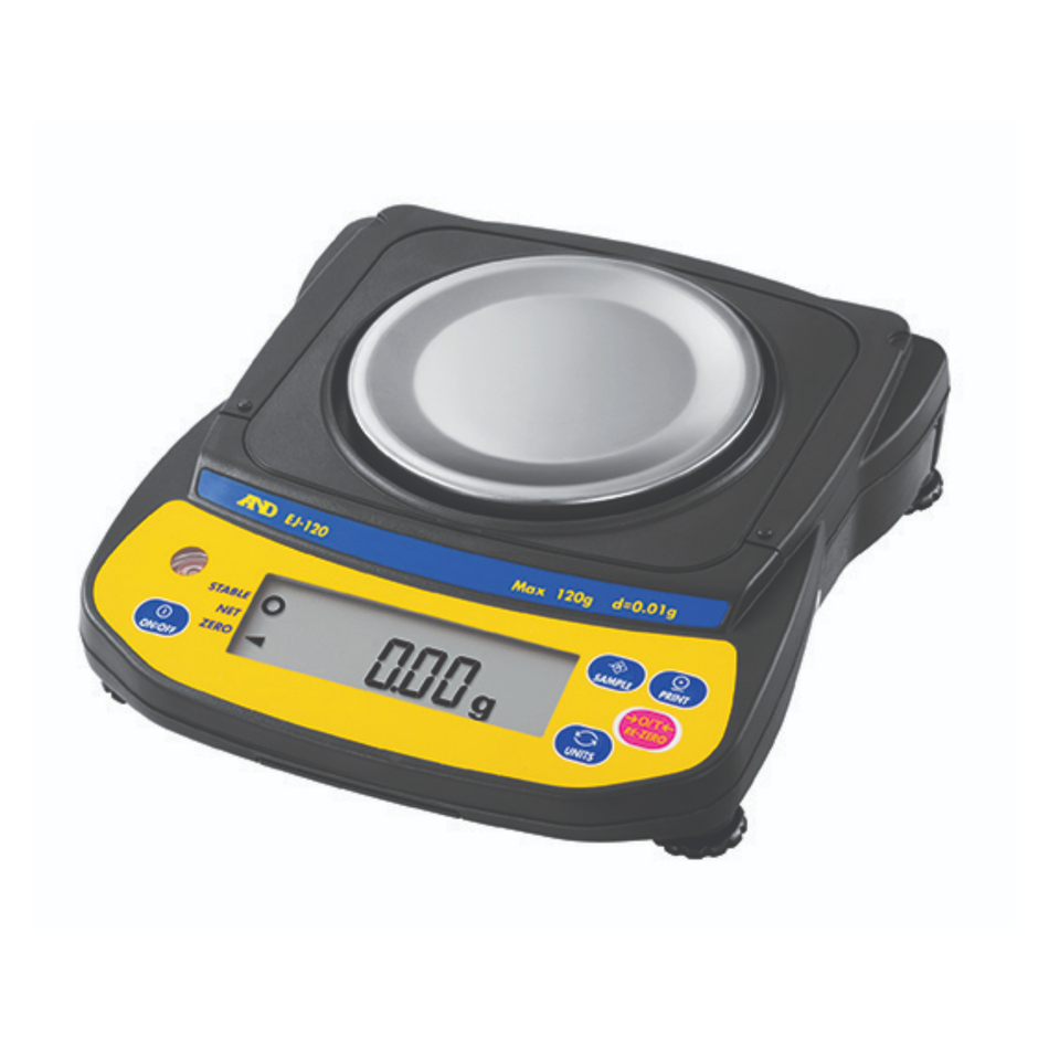 A&D EJ-1500 Compact Balance 1500g Capacity x 0.1g Readability for Laboratory & General Weighing