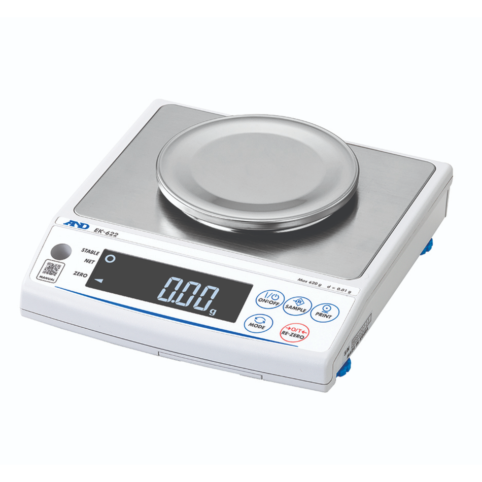 A&D EK-12000 Precision Balance 12g Capacity x 1g Readability Compact Weighing for Laboratory & Industrial Applications