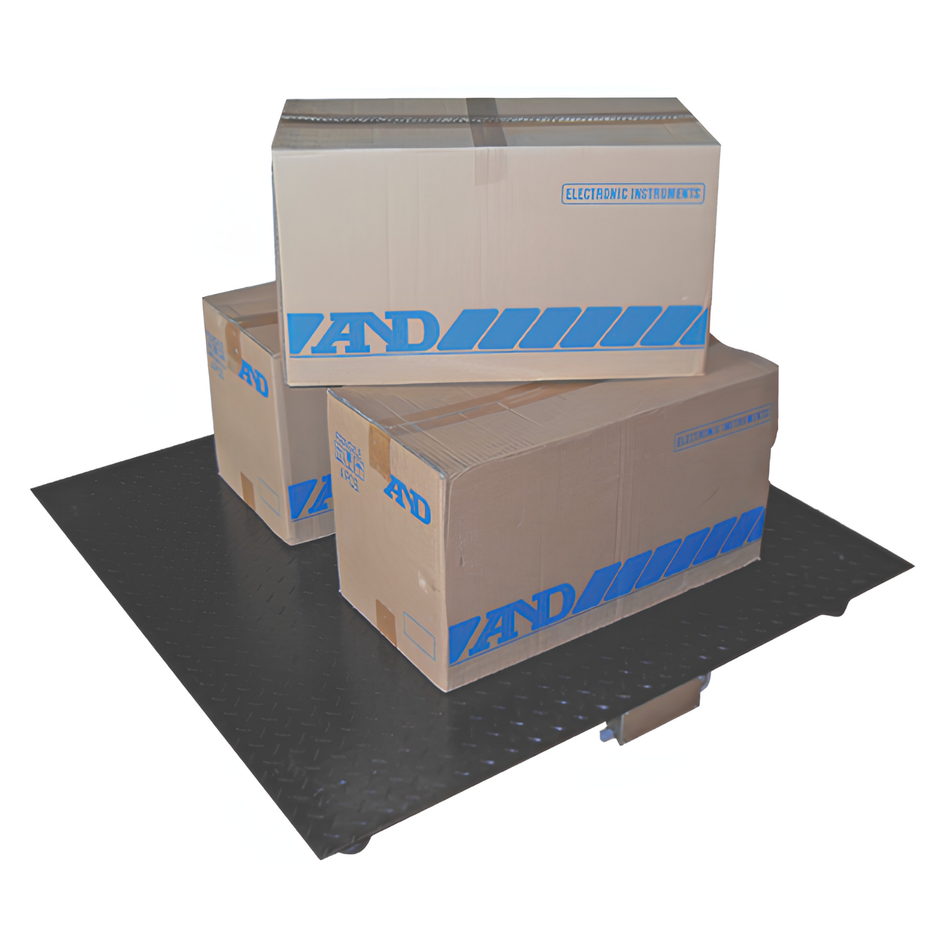 A&D ELP-1200 Economy Pallet Scale Base Only 1200kg Capacity x 0.5kg Readability 1200 x 1200mm Platform for Warehouse & Industrial Weighing