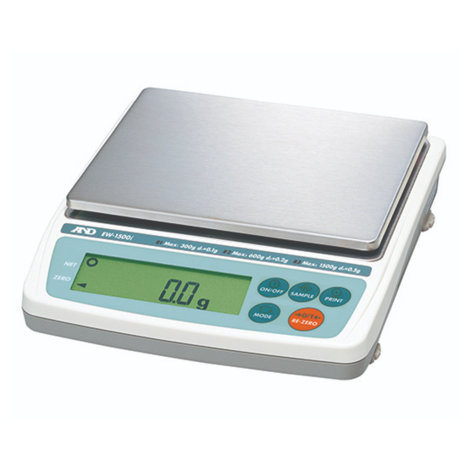 A&D EW-12Ki Portable Triple Range Balance 12kg Capacity x 1g Readability for Laboratory & Industrial Weighing