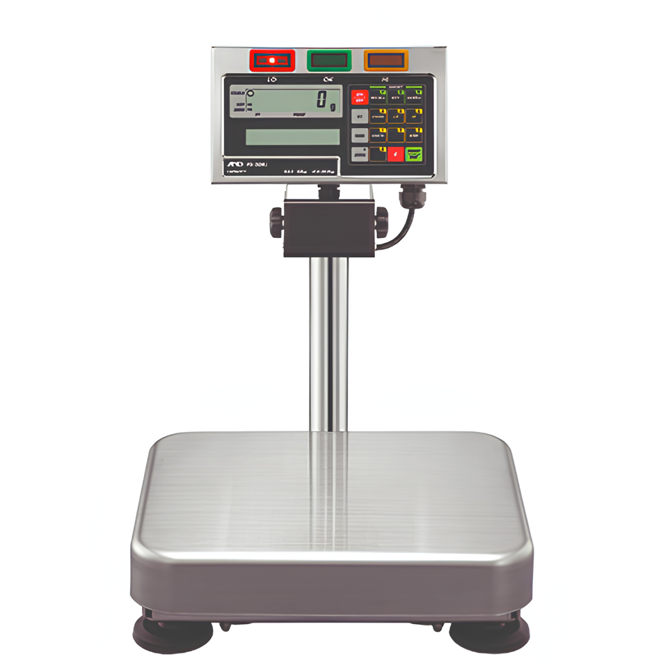 A&D FS-30Ki Wet Area Checkweighing Scale 30kg Capacity x 10g Readability IP65 Stainless Steel