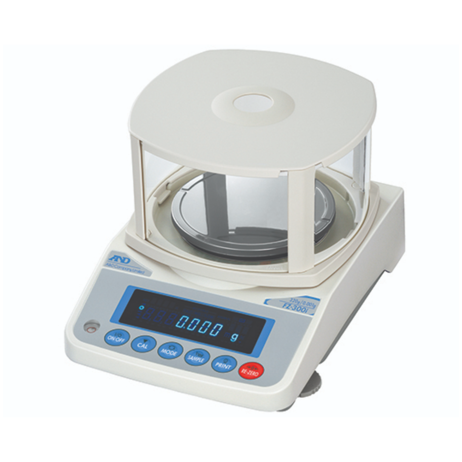 A&D FX-300i Precision Balance 320g Capacity x 0.001g Readability Compact Precision Weighing for Laboratory & Research Applications