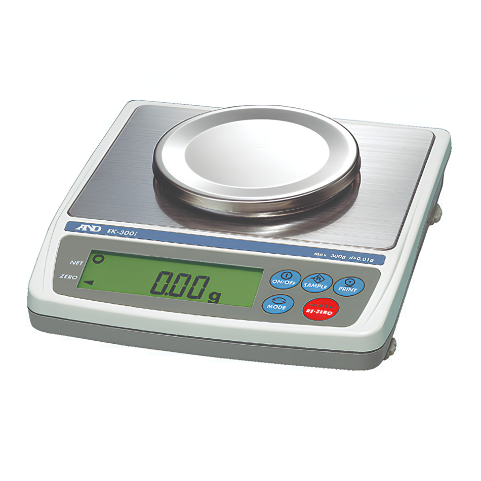 A&D EK-4100i Trade Approved Precision Balance 4000g Capacity x 1g Readability for Laboratory & Commercial Weighing