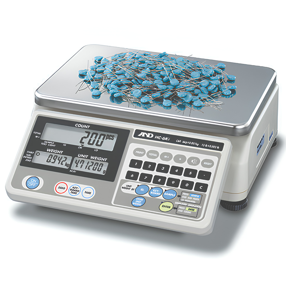 A&D HC-15Ki Counting Scale 15kg Capacity Accurate Parts Counting for Manufacturing & Inventory Management Applications