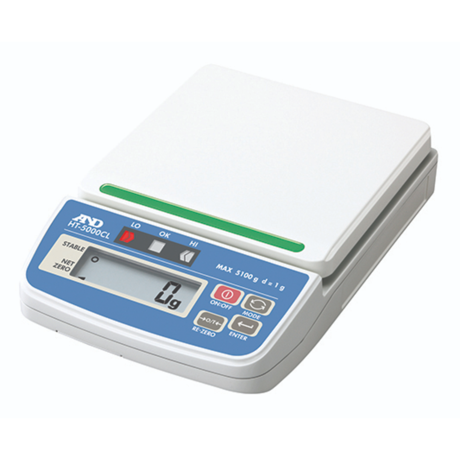 A&D HT-3000CL Compact Packing Scale 3100g Capacity x 1g Readability for Fruit and Vegetable Portion Control