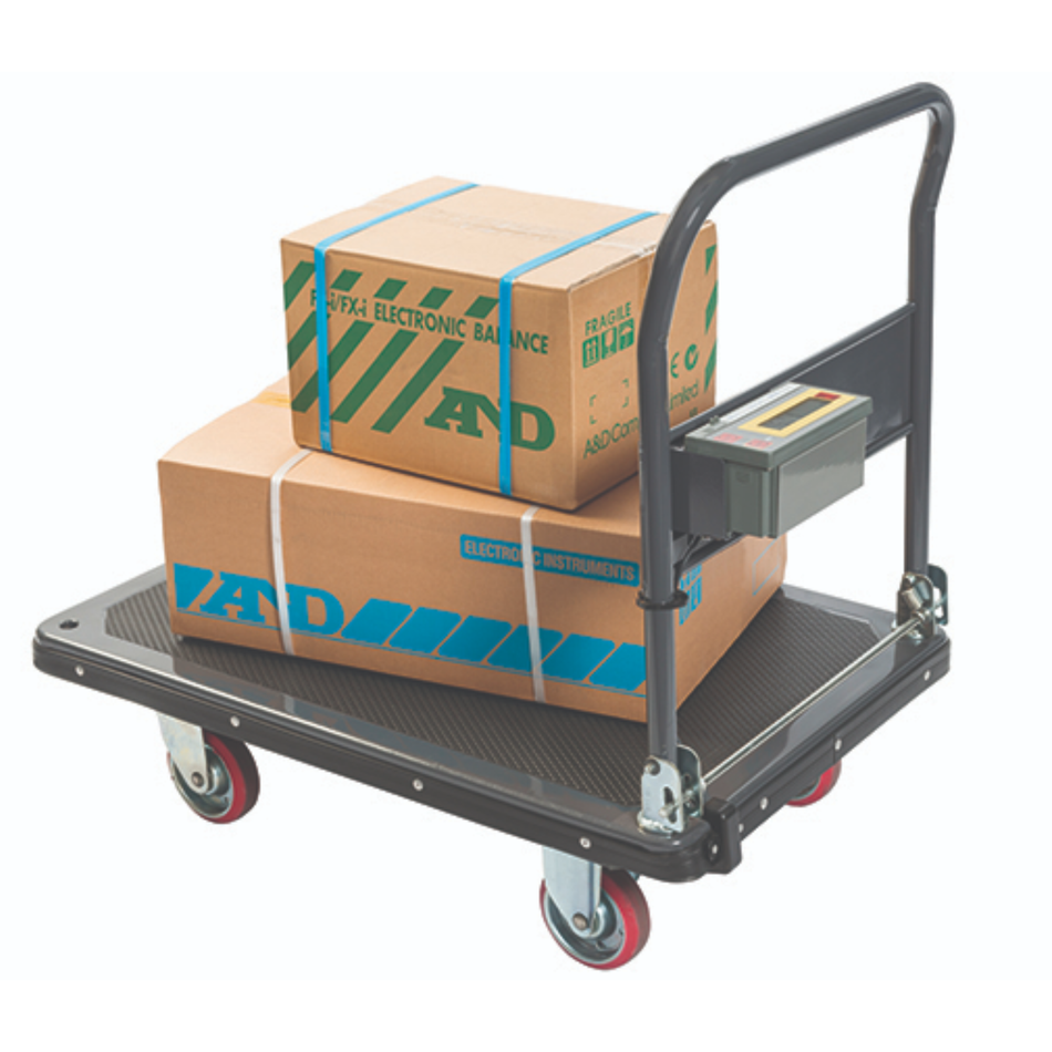 A&D SD-200 Fully Portable Trolley Scale 200kg Capacity x 0.5kg Readability for Warehouse, Factory & Material Handling Applications