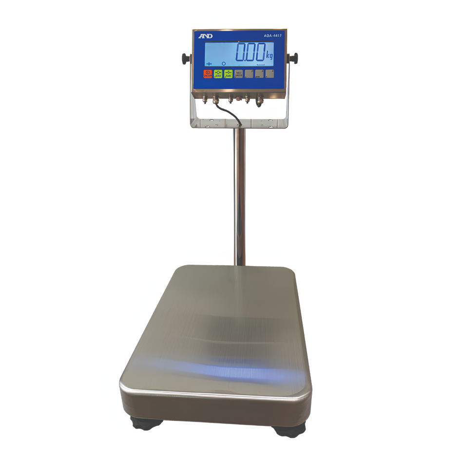 A&D SS-30KAM Stainless Steel Scale 30kg Capacity x Selectable 2g, 5g & 10g Readability for Industrial Checkweighing & Production Weighing