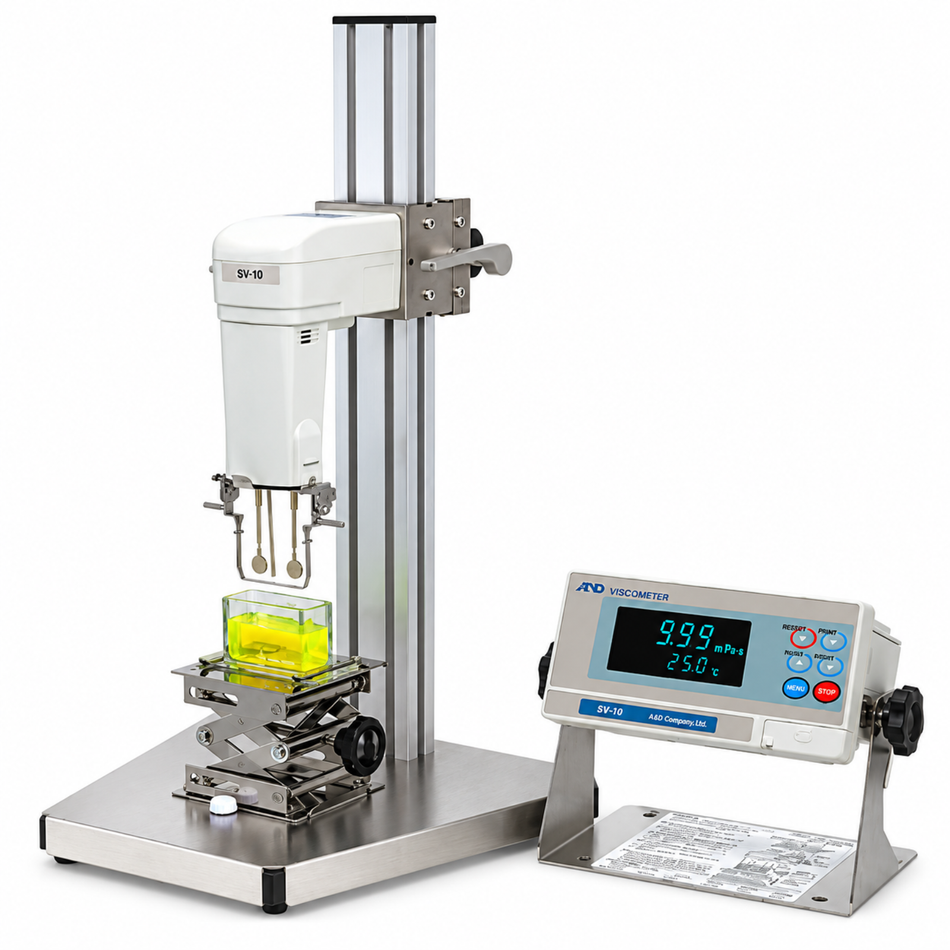 A&D SV-10 Sine-Wave Vibro Viscometer Low Viscosity Measurement for Laboratory Research