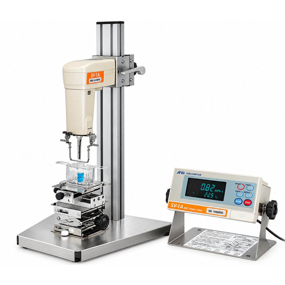 A&D SV-10A Vibro Viscometer 0.3 to 10000 mPa·s High Accuracy Viscosity Measurement for Laboratory Research