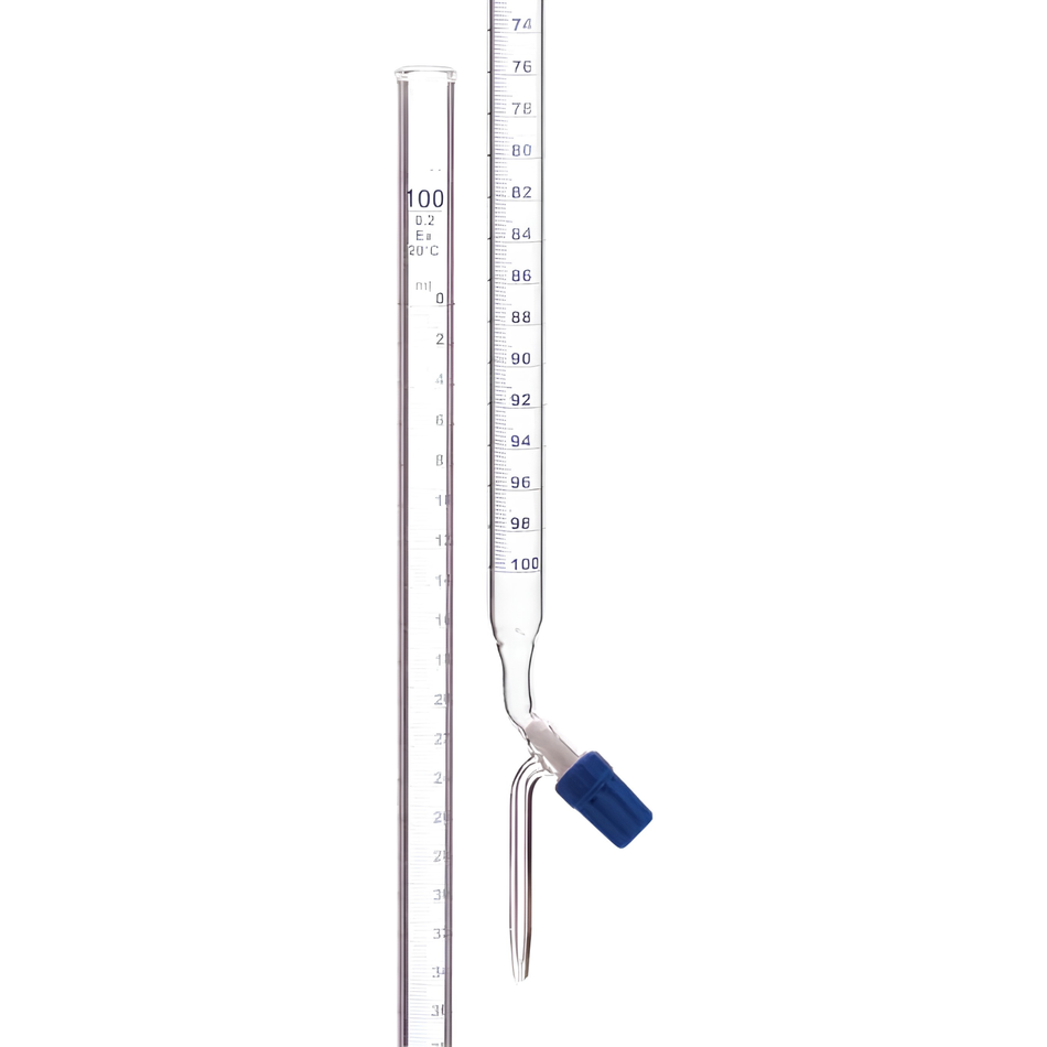 Burette With PTFE Needle Valve (Rotaflow) Stopcock, ISO “Class B”