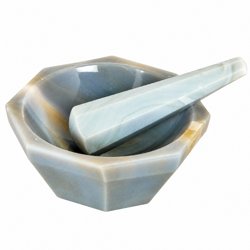 GLS Agate Mortar and Pestle Regular 25–150mm Size