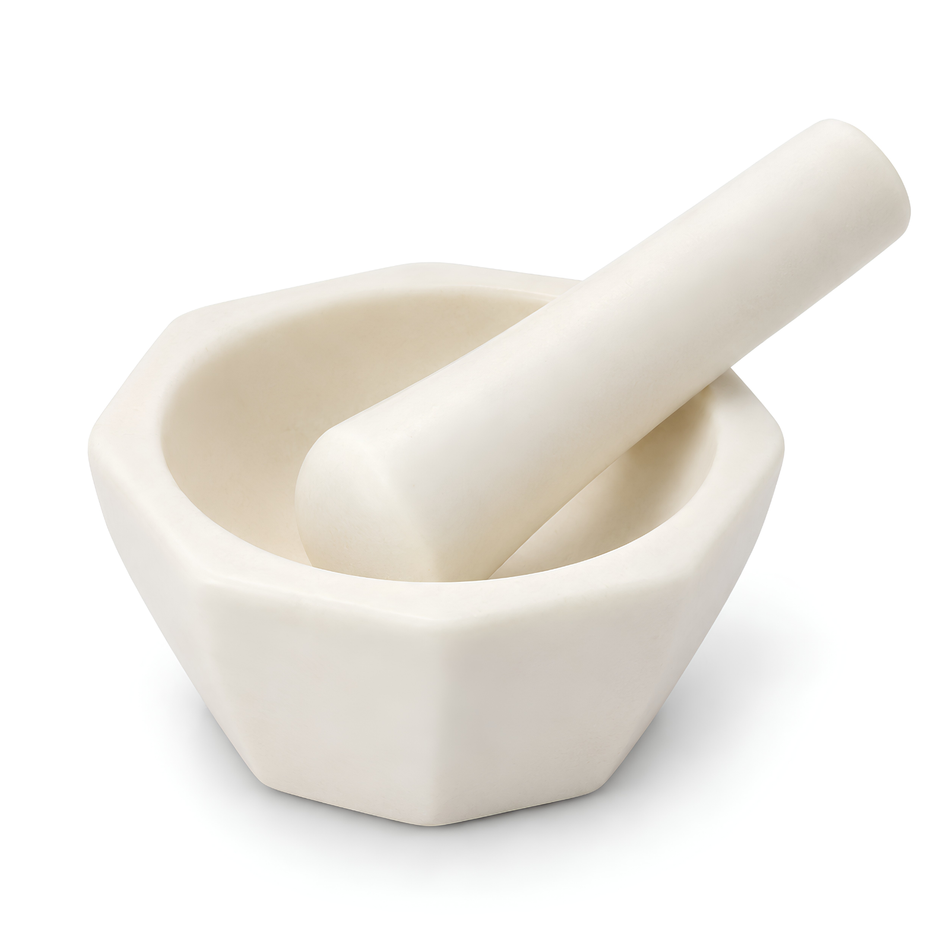 Alumina, Mortar with Pestle American Design