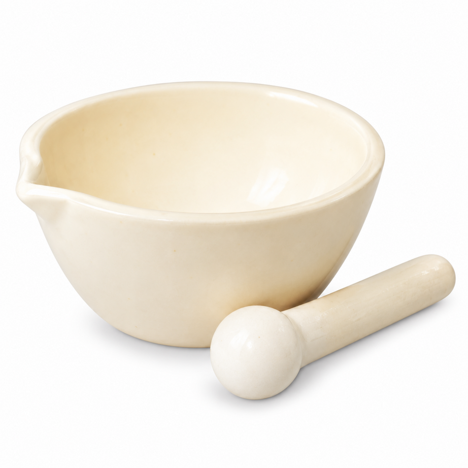 GLS Aluminium Mortar with Pestle European Design 25–750ml Capacity for High-Temperature Laboratory Applications