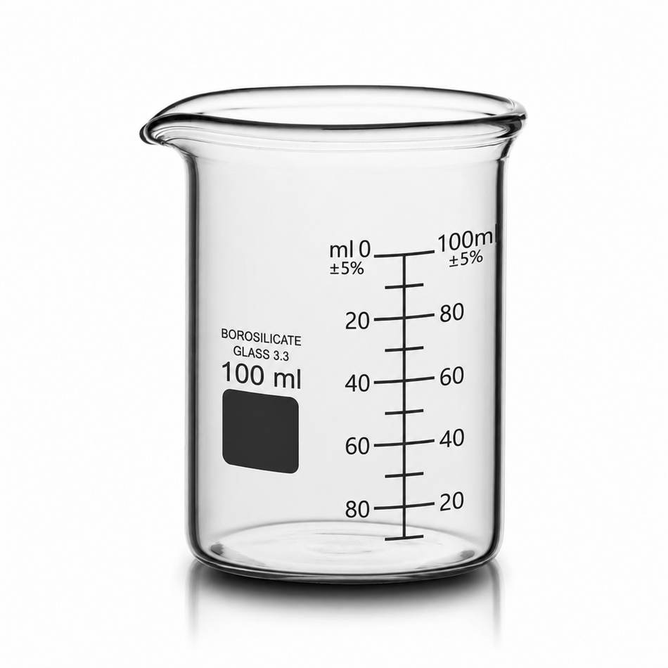 Beaker Low Form Borosilicate Glass Heavy Duty ASTM