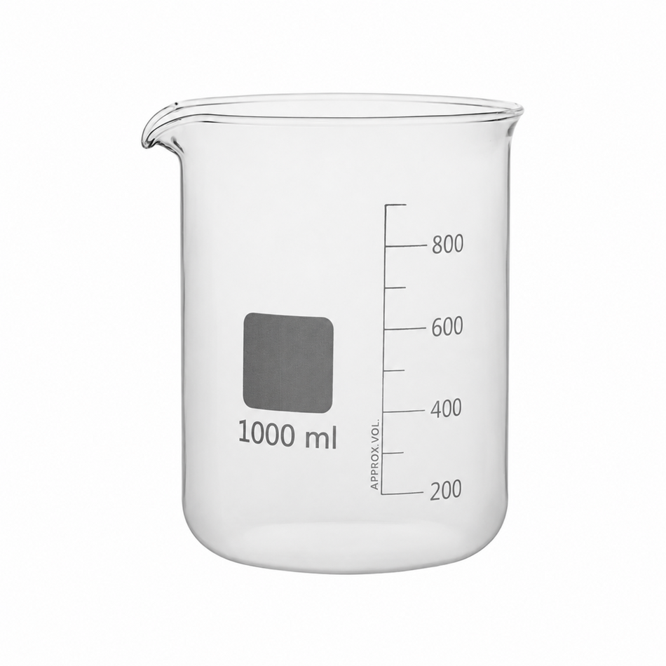 Beaker Low Form Borosilicate Glass With Graduation & Spout