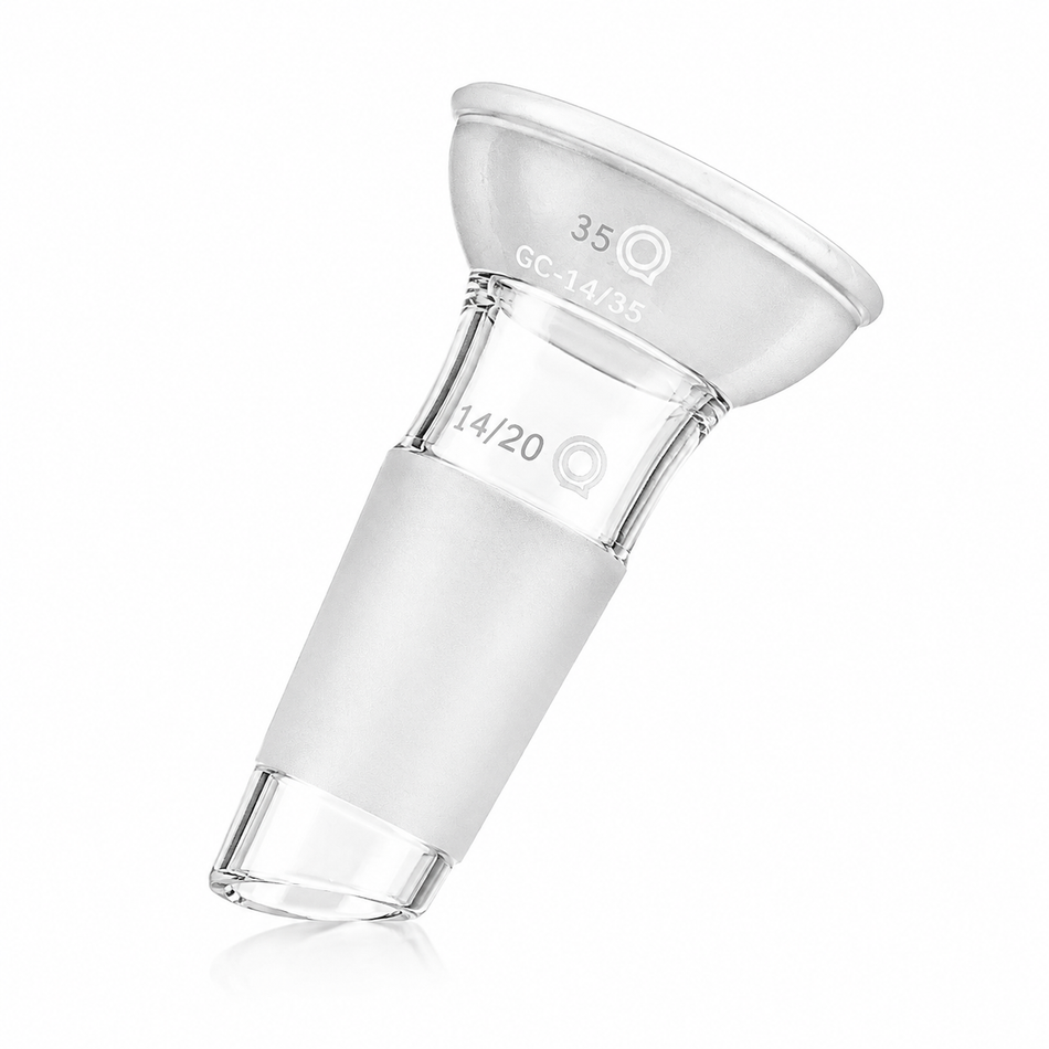 Conical Spherical Adapter Cone to Cup Borosilicate Glass