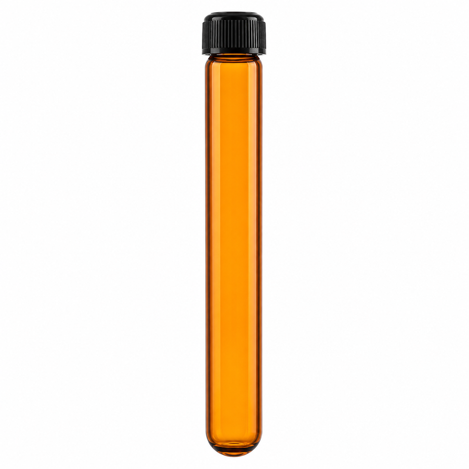 Culture Tubes, Round Bottom, Amber